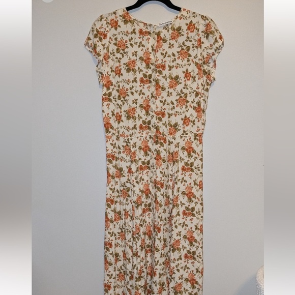 Reformation Fauna Floral-print Crepe Midi Dress In White Size 8 $228 - Picture 4 of 9